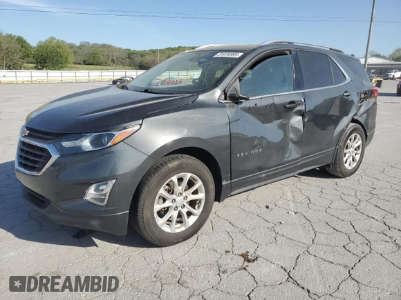 2018 Chevrolet Equinox LT with VIN 3GNAXJEV1JL100727, listed as a Copart auction lot 51976995 with 157,415 mi miles and Salvage Title. Bid and sale history available at carsss.com. Image 1.