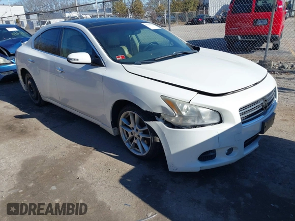 2010 Nissan Maxima 3.5 SV with VIN 1N4AA5AP9AC867672, listed as a IAAI auction lot 41727203 with 164,634 mi miles. Bid and sale history available at carsss.com. Image 1.