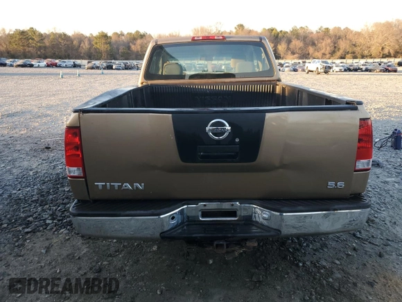 2005 Nissan Titan XE with VIN 1N6BA06A75N520497, listed as a Copart auction lot 47412095 with 170,653 mi miles and Salvage Title. Bid and sale history available at carsss.com. Image 6.
