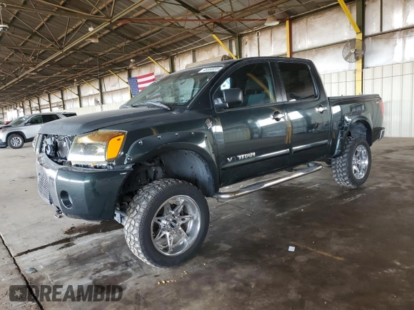 2006 Nissan Titan SE with VIN 1N6AA07B86N543212, listed as a Copart auction lot 45380035 with 186,431 mi miles and Salvage title. Bid and sale history available at DreamBid. Image 1.