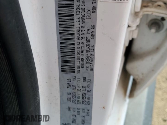 2020 Ram 1500 Lone Star with VIN 1C6SRFFT8LN301875, listed as a Copart auction lot 53752555 with 64,870 mi miles and Salvage title. Bid and sale history available at DreamBid. Image 13.