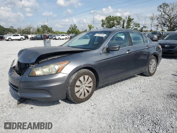 2011 Honda Accord LX z VIN 1HGCP2F32BA024983, wystawiony jako Copart lot #57940145 z przebiegiem 152 832 mil mil oraz Nie do naprawy • Non repairable. Historia ofert i sprzedaży dostępna na DreamBid. Obrazek 1.