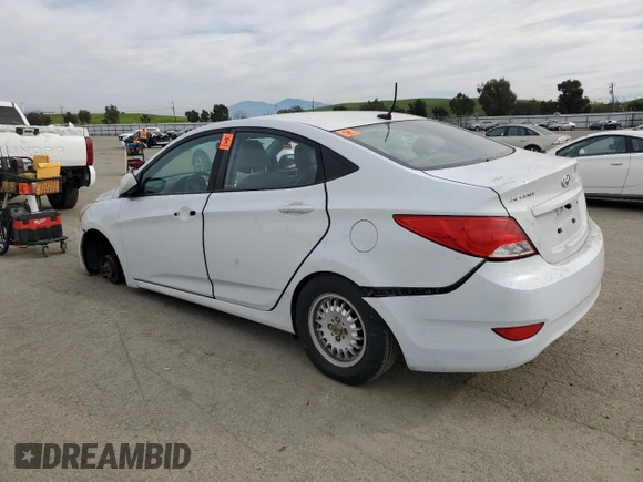 2017 Hyundai Accent SE with VIN KMHCT4AE6HU376532, listed as a Copart auction lot 47270745 with 133,725 mi miles and Salvage Title. Bid and sale history available at carsss.com. Image 2.