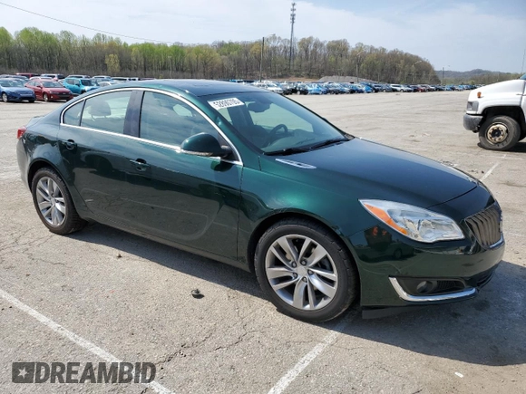 2015 Buick Regal with VIN 2G4GK5EX6F9256987, listed as a Copart auction lot 52890705 with 132,404 mi miles and Salvage title. Bid and sale history available at DreamBid. Image 4.