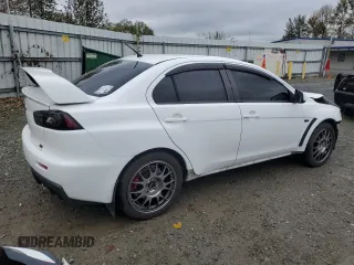 2010 Mitsubishi Lancer Evolution SE with VIN JA32W6FV3AU034052, listed as a Copart auction lot 72463644 with 44,517 mi miles and Salvage Title. Bid and sale history available at carsss.com. Image 3.