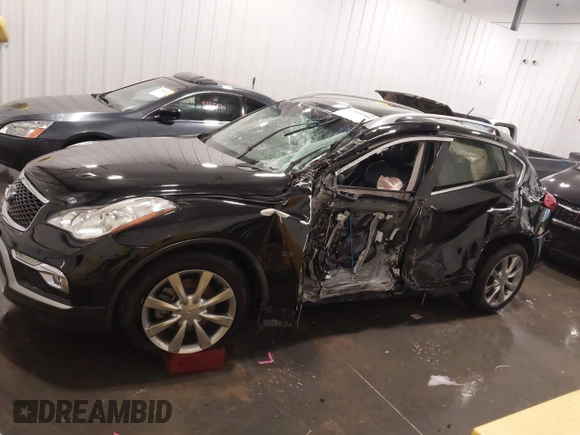 2017 Infiniti QX50 with VIN JN1BJ0RR0HM408612, listed as a IAAI auction lot 41899760 with 45,623 mi miles and . Bid and sale history available at DreamBid. Image 14.