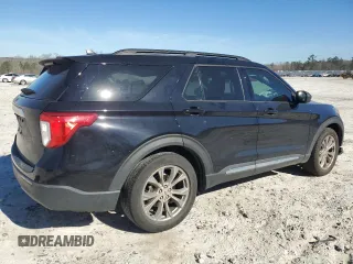 2021 Ford Explorer XLT with VIN 1FMSK7DH2MGC06991, listed as a Copart auction lot 48494615 with 61,222 mi miles and Salvage Title. Bid and sale history available at carsss.com. Image 3.