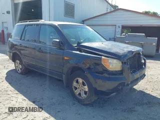 2008 Honda Pilot VP with VIN 5FNYF28218B002162, listed as a IAAI auction lot 39063504 with 252,691 mi miles and . Bid and sale history available at DreamBid. Image 1.