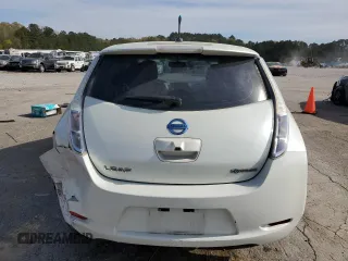 2012 Nissan LEAF SL with VIN JN1AZ0CP9CT020398, listed as a Copart auction lot 50673605 with 61,038 mi miles and Salvage Title. Bid and sale history available at carsss.com. Image 6.