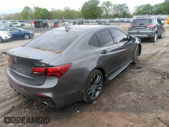 2018 Acura TLX w/A-SPEC Pkg with VIN 19UUB2F66JA002402, listed as a IAAI auction lot 41960832 with 91,643 mi miles. Bid and sale history available at carsss.com. Image 4.