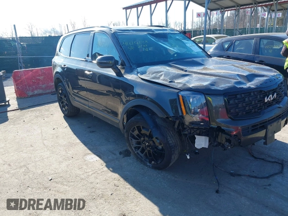2022 Kia Telluride EX with VIN 5XYP3DHC1NG237397, listed as a IAAI auction lot 41615628 with 44,732 mi miles and . Bid and sale history available at carsss.com. Image 1.