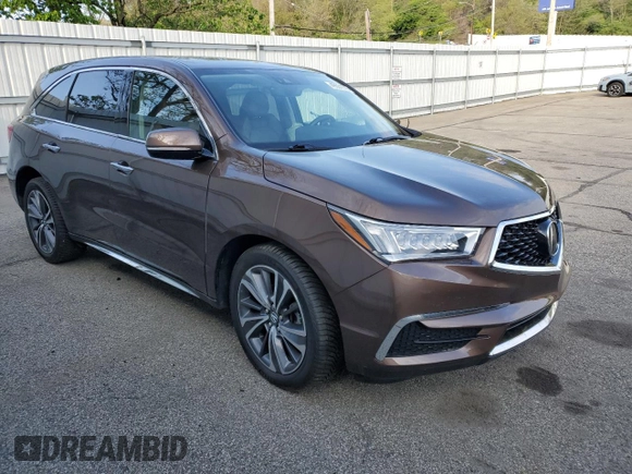 2019 Acura MDX w/Technology Pkg with VIN 5J8YD4H57KL000823, listed as a Copart auction lot 49551573 with 40,888 mi miles. Bid and sale history available at carsss.com. Image 4.