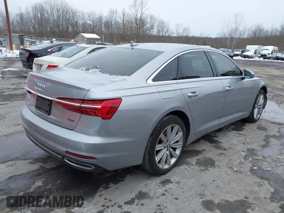 2019 Audi A6 Premium Plus with VIN WAUE8AF23KN119855, listed as a IAAI auction lot 41552717 with 43,677 mi miles. Bid and sale history available at carsss.com. Image 4.
