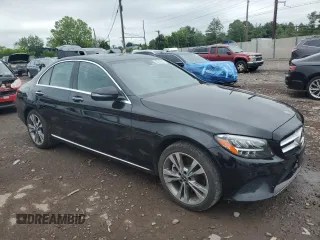 2021 Mercedes-Benz C 300 with VIN W1KWF8EBXMR629631, listed as a Copart auction lot 60163615 with 45,748 mi miles and Clean title. Bid and sale history available at DreamBid. Image 4.
