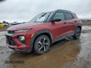 2022 Chevrolet TrailBlazer RS with VIN KL79MTSL8NB126295, listed as a Copart auction lot 51374205 with 39,749 mi miles and Salvage Title. Bid and sale history available at DreamBid. Image 1.