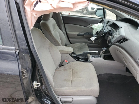 2012 Honda Civic Sdn LX with VIN 19XFB2F52CE084059, listed as a Copart auction lot 49536375 with 0 mi miles and Salvage Title. Bid and sale history available at carsss.com. Image 7.