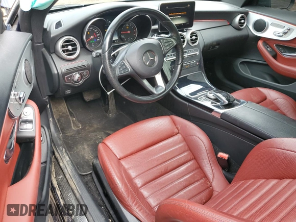 2017 Mercedes-Benz C 300 z VIN WDDWJ4KB0HF413645, wystawiony jako Copart lot #58805635 z przebiegiem 128 052 mil mil oraz Szkoda całkowita • Salvage title. Historia ofert i sprzedaży dostępna na DreamBid. Obrazek 8.