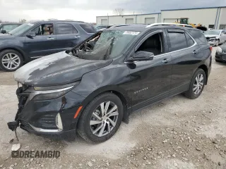 2023 Chevrolet Equinox Premier z VIN 3GNAXXEG3PL114030, wystawiony jako Copart lot #78682124 z przebiegiem Nie podano mil oraz Szkoda całkowita • Salvage title. Historia ofert i sprzedaży dostępna na DreamBid. Obrazek 1.