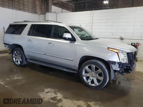 2019 Cadillac Escalade ESV Luxury with VIN 1GYS4HKJ9KR159805, listed as a Copart auction lot 54040405 with 89,302 mi miles and Salvage title. Bid and sale history available at DreamBid. Image 4.