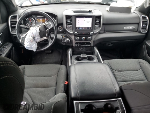 2022 Ram 1500 Big Horn with VIN 1C6SRFFT5NN448240, listed as a Copart auction lot 58556525 with 45,591 mi miles and Salvage title. Bid and sale history available at DreamBid. Image 8.