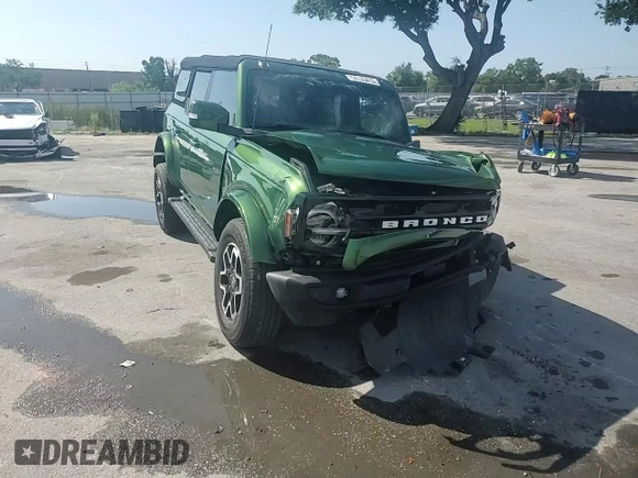 2022 Ford Bronco z VIN 1FMDE5BHXNLA88611, wystawiony jako Copart lot #58135415 z przebiegiem 15 448 mil mil oraz Nie do naprawy • Non repairable. Historia ofert i sprzedaży dostępna na DreamBid. Obrazek 15.