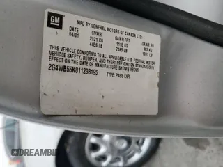 2001 Buick Regal LS with VIN 2G4WB55K811298195, listed as a Copart auction lot 76395074 with 0 mi miles and Salvage Title. Bid and sale history available at carsss.com. Image 14.