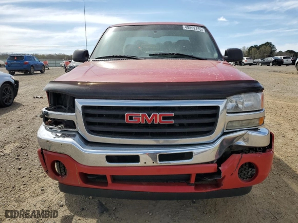 2005 GMC Sierra 1500 SLE1 with VIN 2GTEK19B751326643, listed as a Copart auction lot 49892155 with 217,186 mi miles and Salvage Title. Bid and sale history available at carsss.com. Image 5.