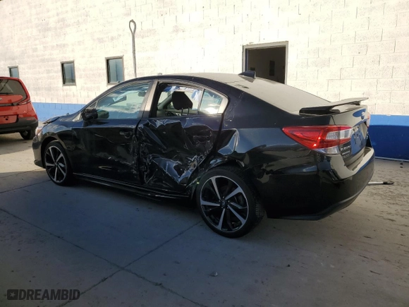 2021 Subaru Impreza Sport with VIN 4S3GKAM60M3605010, listed as a Copart auction lot 46647044 with 0 mi miles and Salvage Title. Bid and sale history available at carsss.com. Image 2.