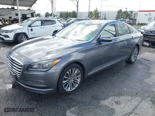 2016 Hyundai Genesis 3.8L with VIN KMHGN4JEXGU141996, listed as a IAAI auction lot 41802969 with 119,177 mi miles. Bid and sale history available at carsss.com. Image 17.