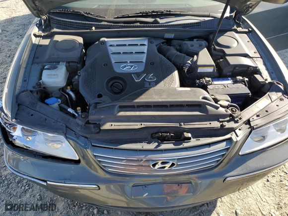 2007 Hyundai Azera SE with VIN KMHFC46F97A182589, listed as a Copart auction lot 73969184 with 108,731 mi miles and Salvage Title. Bid and sale history available at carsss.com. Image 11.