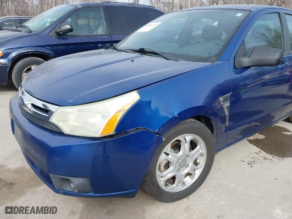 2008 Ford Focus SE with VIN 1FAHP35N58W167151, listed as a IAAI auction lot 41808429 with NaN miles. Bid and sale history available at carsss.com. Image 6.