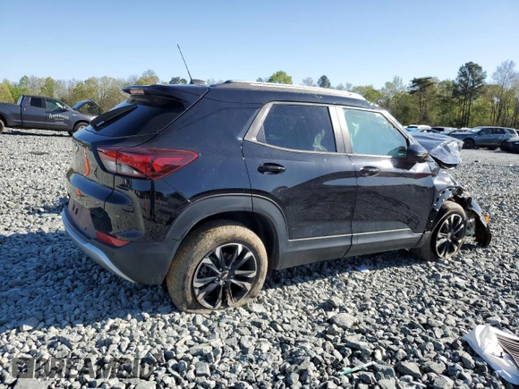 2021 Chevrolet TrailBlazer LT with VIN KL79MPSL2MB143132, listed as a Copart auction lot 52251455 with 47,480 mi miles and Salvage Title. Bid and sale history available at carsss.com. Image 3.