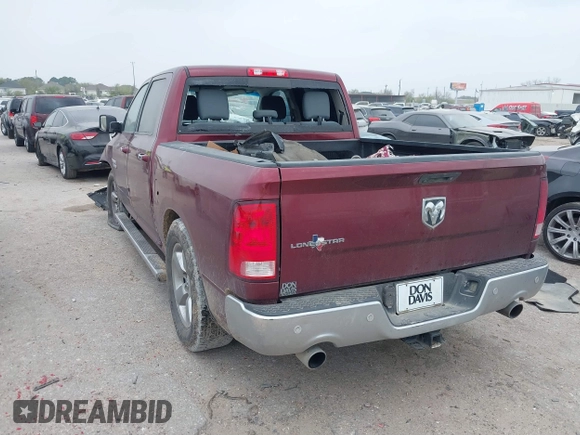 2016 Ram 1500 Lone Star with VIN 3C6RR6LT0GG351848, listed as a IAAI auction lot 41804344 with 193,106 mi miles. Bid and sale history available at carsss.com. Image 3.