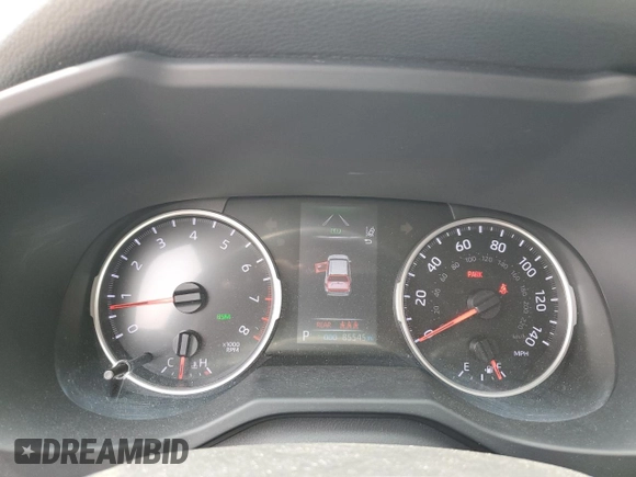 2021 Toyota RAV4 XLE with VIN 2T3W1RFVXMC102648, listed as a Copart auction lot 59706965 with 85,545 mi miles and Salvage title. Bid and sale history available at DreamBid. Image 9.