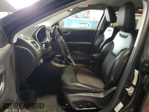 2018 Jeep Compass Latitude with VIN 3C4NJDBB1JT138725, listed as a Copart auction lot 54827685 with 87,526 mi miles and Salvage title. Bid and sale history available at DreamBid. Image 7.