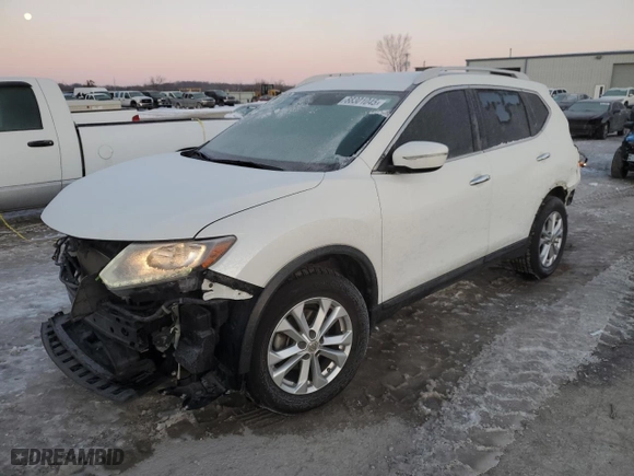 2015 Nissan Rogue SV with VIN KNMAT2MV5FP533765, listed as a Copart auction lot 88301045 with 133,321 mi miles and Salvage Title. Bid and sale history available at carsss.com. Image 1.