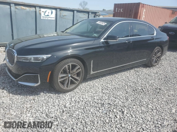 2021 BMW 7 Series 750i xDrive with VIN WBA7U2C07MCG34372, listed as a Copart auction lot 50639425 with 44,120 mi miles and Clean Title. Bid and sale history available at carsss.com. Image 1.
