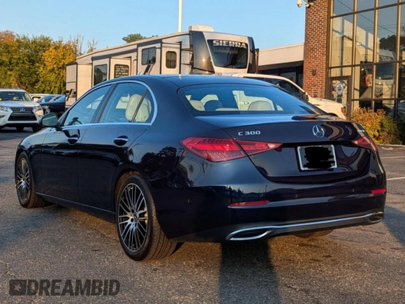 2022 Mercedes-Benz C 300 with VIN W1KAF4HB8NR047902, listed as a Copart auction lot 44845005 with 57,538 mi miles and Clean Title. Bid and sale history available at DreamBid. Image 3.