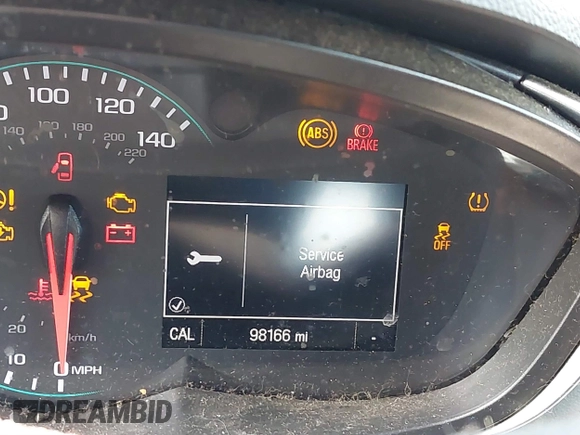 2017 Chevrolet Trax LS with VIN 3GNCJNSBXHL234920, listed as a IAAI auction lot 41622170 with 98,166 mi miles. Bid and sale history available at carsss.com. Image 16.