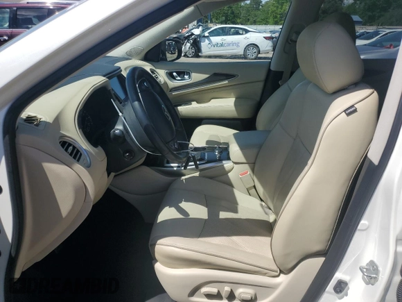 2017 Infiniti QX60 with VIN 5N1DL0MN6HC553949, listed as a Copart auction lot 52230465 with 107,277 mi miles and Salvage Title. Bid and sale history available at carsss.com. Image 7.