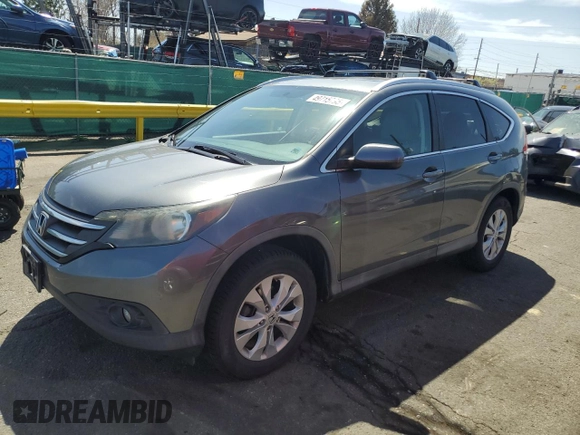 2012 Honda CR-V EX-L with VIN 2HKRM3H79CH513799, listed as a Copart auction lot 49715795 with 151,509 mi miles and Salvage Title. Bid and sale history available at carsss.com. Image 1.