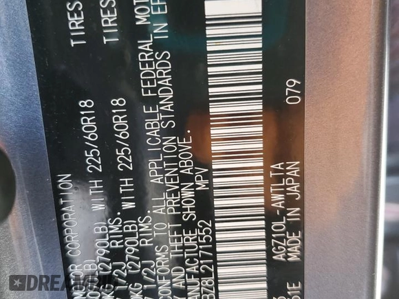 2020 Lexus NX 300 z VIN JTJDARBZ8L2171552, wystawiony jako Copart lot #50869625 z przebiegiem 65 864 mil mil oraz Szkoda całkowita • Salvage title. Historia ofert i sprzedaży dostępna na DreamBid. Obrazek 15.