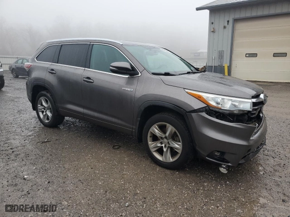 2014 Toyota Highlander Hybrid Limited with VIN 5TDDCRFHXES005835, listed as a Copart auction lot 85275264 with 186,781 mi miles and Salvage Title. Bid and sale history available at carsss.com. Image 4.