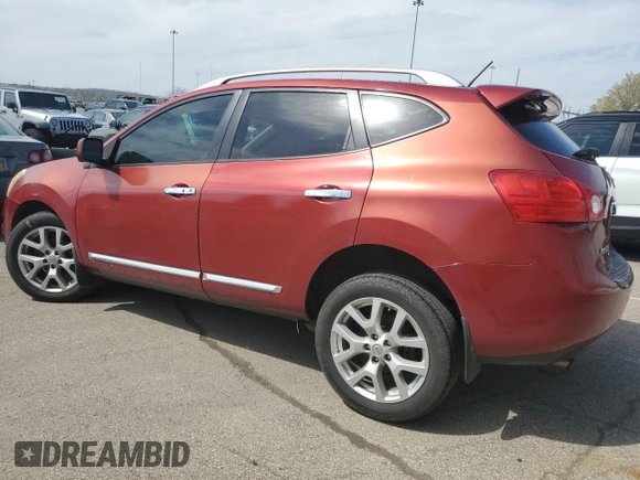 2012 Nissan Rogue S with VIN JN8AS5MV6CW413693, listed as a Copart auction lot 53064725 with 144,178 mi miles and Salvage Title. Bid and sale history available at DreamBid. Image 2.
