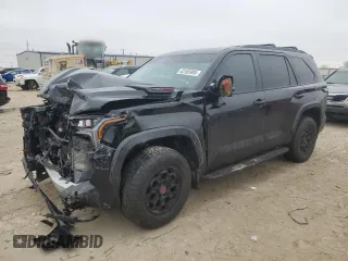 2023 Toyota Sequoia SR5 with VIN 7SVAAABA6PX016420, listed as a Copart auction lot 43165905 with 0 mi miles and Salvage Title. Bid and sale history available at carsss.com. Image 1.