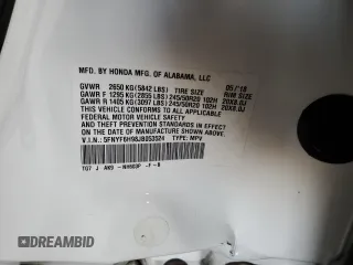 2018 Honda Pilot Touring с VIN 5FNYF6H98JB053524, выставлен на аукционе Copart как лот 61447785 с пробегом 114 942 миль миль и Списание • Salvage title. История ставок и продаж доступна на DreamBid. Изображение 12.