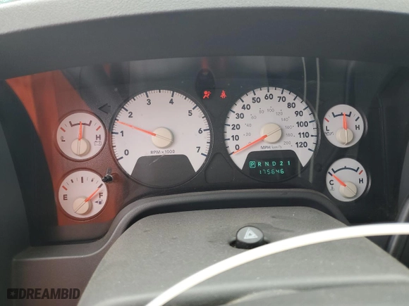 2008 Dodge Ram 1500 Laramie with VIN 1D7HU18228J105878, listed as a Copart auction lot 80797104 with 175,646 mi miles and Salvage Title. Bid and sale history available at carsss.com. Image 9.