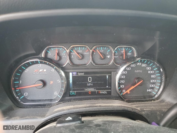 2017 Chevrolet Silverado 1500 LT with VIN 1GCVKREC1HZ244805, listed as a Copart auction lot 50491515 with 145,869 mi miles and Salvage Title. Bid and sale history available at carsss.com. Image 9.
