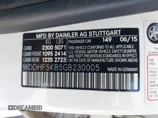 2016 Mercedes-Benz E 350 Sport with VIN WDDHF5KB5GB230005, listed as a IAAI auction lot 39199904 with 88,567 mi miles and . Bid and sale history available at DreamBid. Image 9.