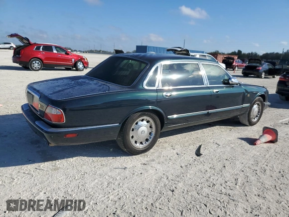 2001 Jaguar XJ Vanden Plas with VIN SAJDA24C51LF38566, listed as a Copart auction lot 43314625 with 100,298 mi miles and Salvage title. Bid and sale history available at DreamBid. Image 3.